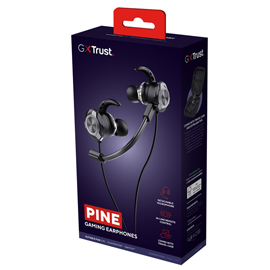 Auricolari - doppio  microfono staccabile - nero - trust