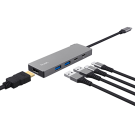 Adattatore multiporta - 5-in-1 - dalyx - trust