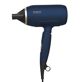 Asciugacapelli - manico pieghevole - 2000  w - blu