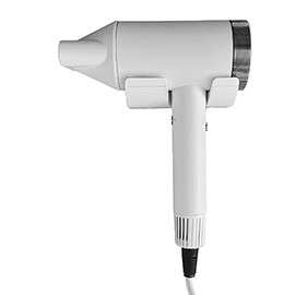 Asciugacapelli yul passion - a muro - 19 x 10,8 x 28 cm - 1500 w - abs - bianco - medial international