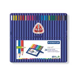 Astuccio 24 matite colorate ergo soft staedtler