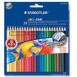 Astuccio 24 matite colorate 144 aquarell noris club staedtler