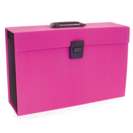 Archiviatore a soffietto rosa 19tasche joy rexel