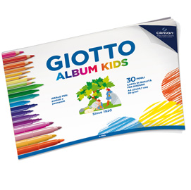 Album kids 5+ f.to a4 90gr 30fg giotto