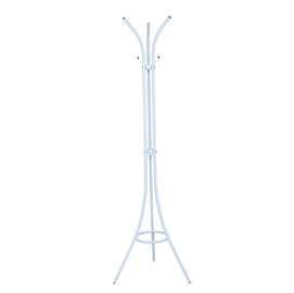 Appendiabiti - 3 supporti - acciaio - 175 cm bianco - king collection