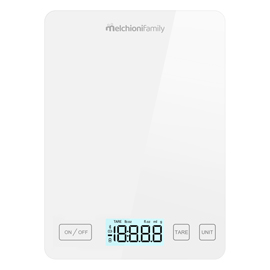 Bilancia da cucina smarty - con connessione wi-fi - peso massimo 5 kg -  bianco - melchioni