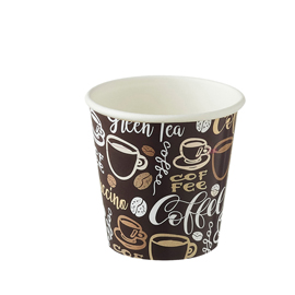 Bicchiere monouso in carta coffee - 75 ml - leone - conf. 1000 pezzi