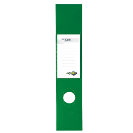 Busta 10 copridorso cdr pvc adesivi verde 7x34,5cm sei rota