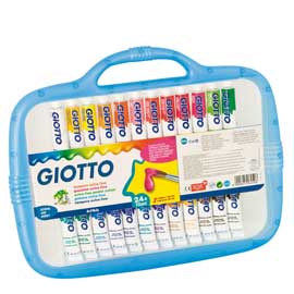 Box 24 tubetti tempera 12ml giotto tubo 4 assortito