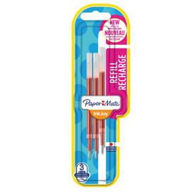 Blister 3 refill inkjoy gel 0,7mm rosso papermate