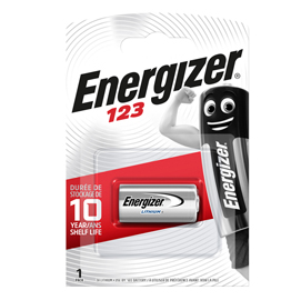 Blister 1 pila 123 photo lithium - energizer specialistiche