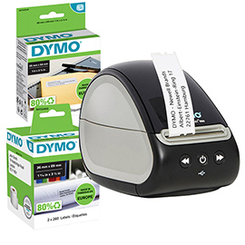 Bundle dymo etichettatrice lw500 - 1 rotolo etichette s0722520(48386) - 1 etichette s0722400(27797)