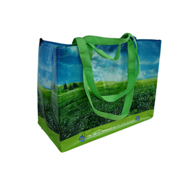 Borsa ripiegabile - per la spesa - con ganci - pp - 38 x 43 x 20 cm - berni group