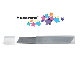 Blister 10 lame 18mm universali per cutter starline