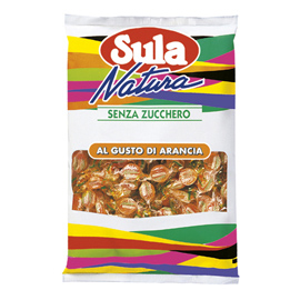 Caramelle sula - gusto arancia - sula - busta 1 kg