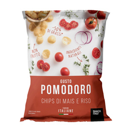 Chips di mais e riso al pomodoro - 70 gr - snack italy