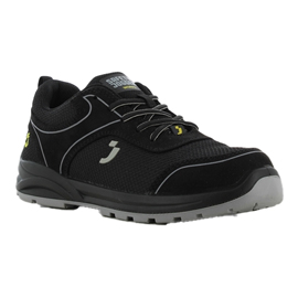 Calzatura bassa da lavoro ecocador s1p low - maglia/microfibra riciclata - numero 36 - nero - safety jogger