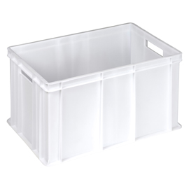 Cassa alimentare europa - 60 x 40 x 32 cm - 64 l - hdpe - neutro - mobil plastic