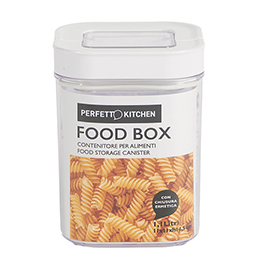 Contenitore alimentare foodbox - 110 x 110 x 145 mm - 1,1 litri - abs - perfetto
