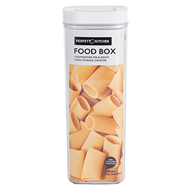 Contenitore alimentare foodbox - 110 x 110 x 290 mm - 2,3 litri - abs - perfetto