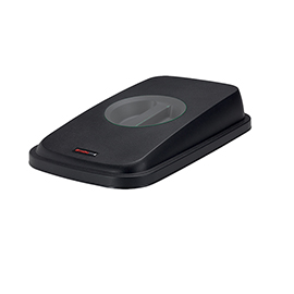 Coperchio per cestino selecto - con maniglia - nero - rotho