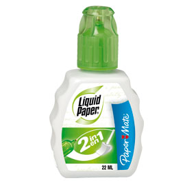 Correttore liquid paper 2in1 22ml papermate