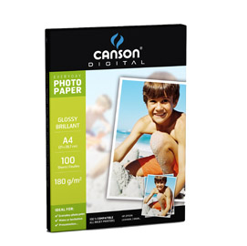 Carta inkjet a4 180gr 10fg photo glossy everyday canson