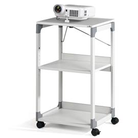 Carrello per videoproiettore serie system grigio