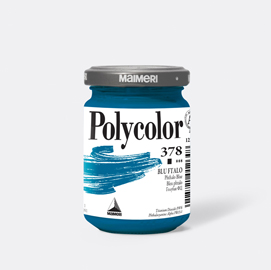 Colore vinilico polycolor vasetto 140 ml blu ftalo maimeri