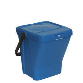 Contenitore portarifiuti eco-top 35lt blu