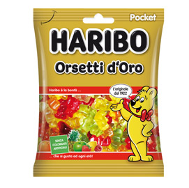 Caramelle gommose orsetti d'oro - f.to pocket 100 gr - haribo