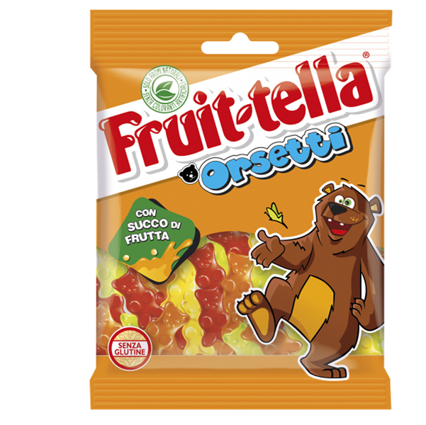 Caramella gommosa - orsetti - formato pocket 90 gr - fruit-tella