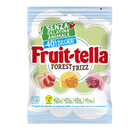 Caramella gommosa forest frizz - senza gelatina animale - 130 gr - fruit-tella