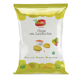 Chips con lenticchie - 35 gr - vivibio