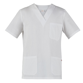 Casacca jason - maniche corte - unisex - taglia m - bianco - giblor's