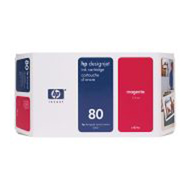 Cartuccia a getto d'inchiostro hp n.80 magenta 350ml