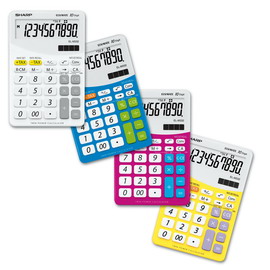 Calcolatrice el m332b 10 cifre da tavolo sharp colore rosa
