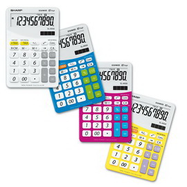 Calcolatrice el m332b 10 cifre da tavolo sharp colore giallo
