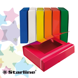 Cartella progetto dorso 3cm c/elastico assort. Starline