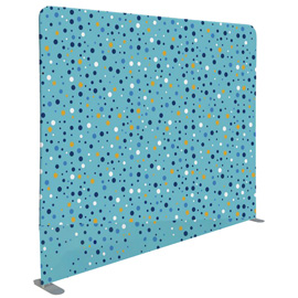 Divisorio in tessuto wall decor azzurro/bolle 200xh150cm