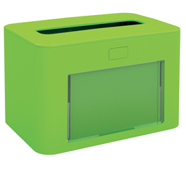 Dispenser personalizzabile verde lime per tovaglioli interfogliati papernet