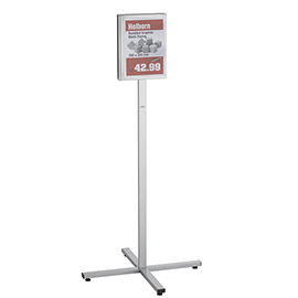 Espositore info stand outdoor - da pavimento - a4 - durable