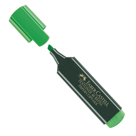 Evidenziatore textliner verde faber-castell