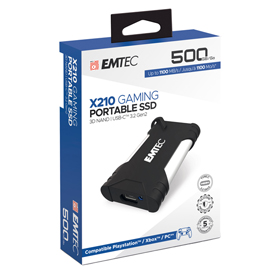 Emtec ssd 3.2gen2 x210 500gb portatile gaming