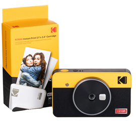 Fotocamera istantanea mini shot - combo 2 retro - giallo - kodak