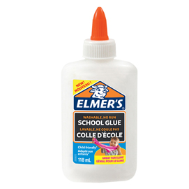 Flacone 118 ml colla bianca liquida slime elmer's newell