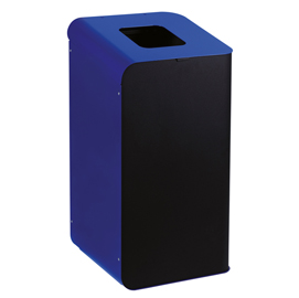 Gettacarte rubik - per raccolta differenziata - 80 l - blu - medial international