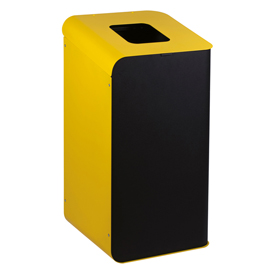 Gettacarte rubik - per raccolta differenziata - 80 l - giallo - medial international