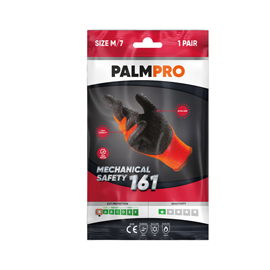 Guanti mechanical safety palmpro 161 - taglia l - arancione - icoguanti