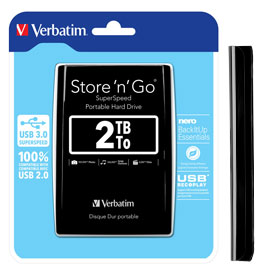 Hard disk portatile store 'n' go usb 3.0 da 2tb black